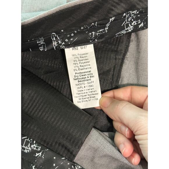 NWT‎ Nautica MENS Light GRAY FLAT FRONT SUIT DRESS PANTS SIZE 47W 52R Pockets - Picture 6 of 6